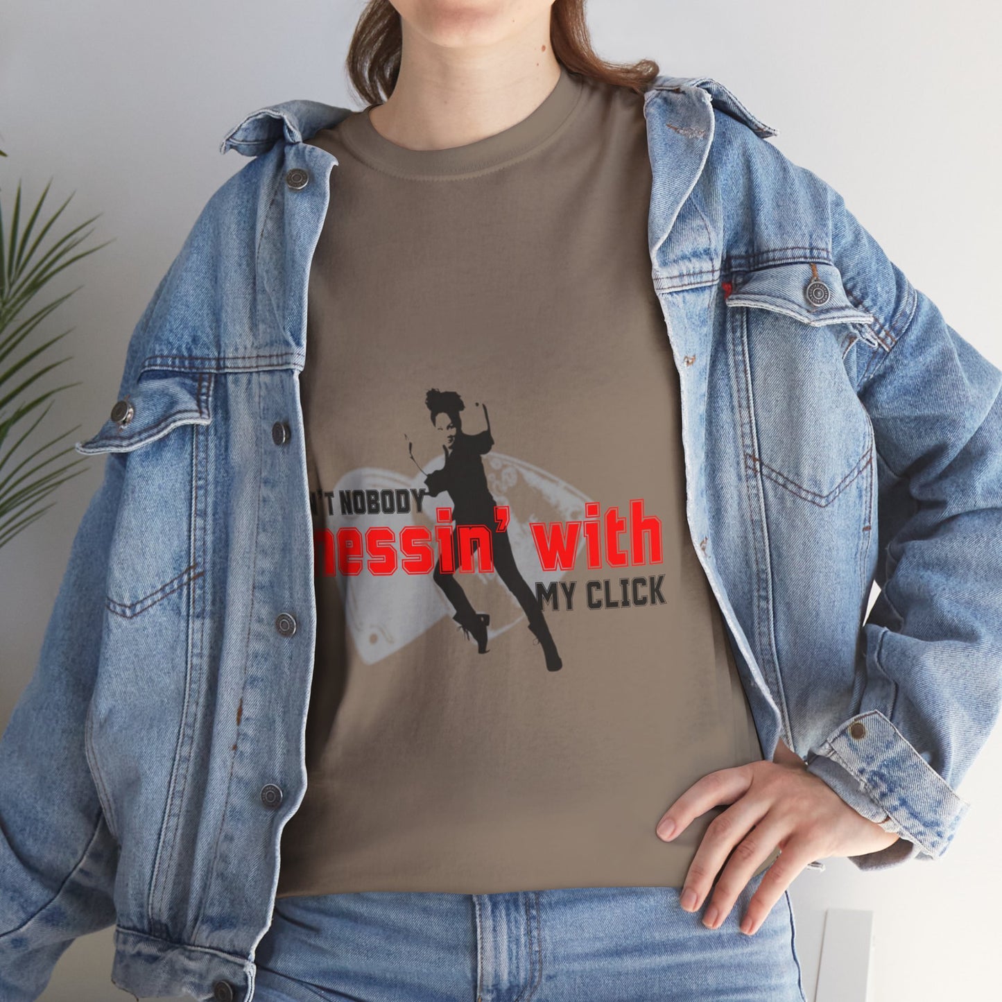 "Ain’t Nobody Messin’ With My Click" Tap Dance Tee – Unisex Heavy Cotton T-Shirt with Taps & Dancer Graphic