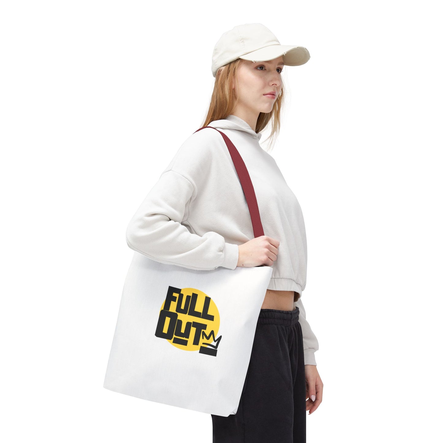 "Full Out" Dance Canvas Tote Bag – Streetwear-Inspired Graphic Dance Bag for Rehearsals, Classes & Everyday Use
