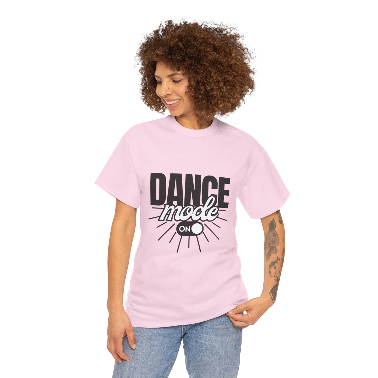Dance Mode: On Unisex Heavy Cotton T-Shirt – Dance-Inspired Graphic Tee for Adults & Kids