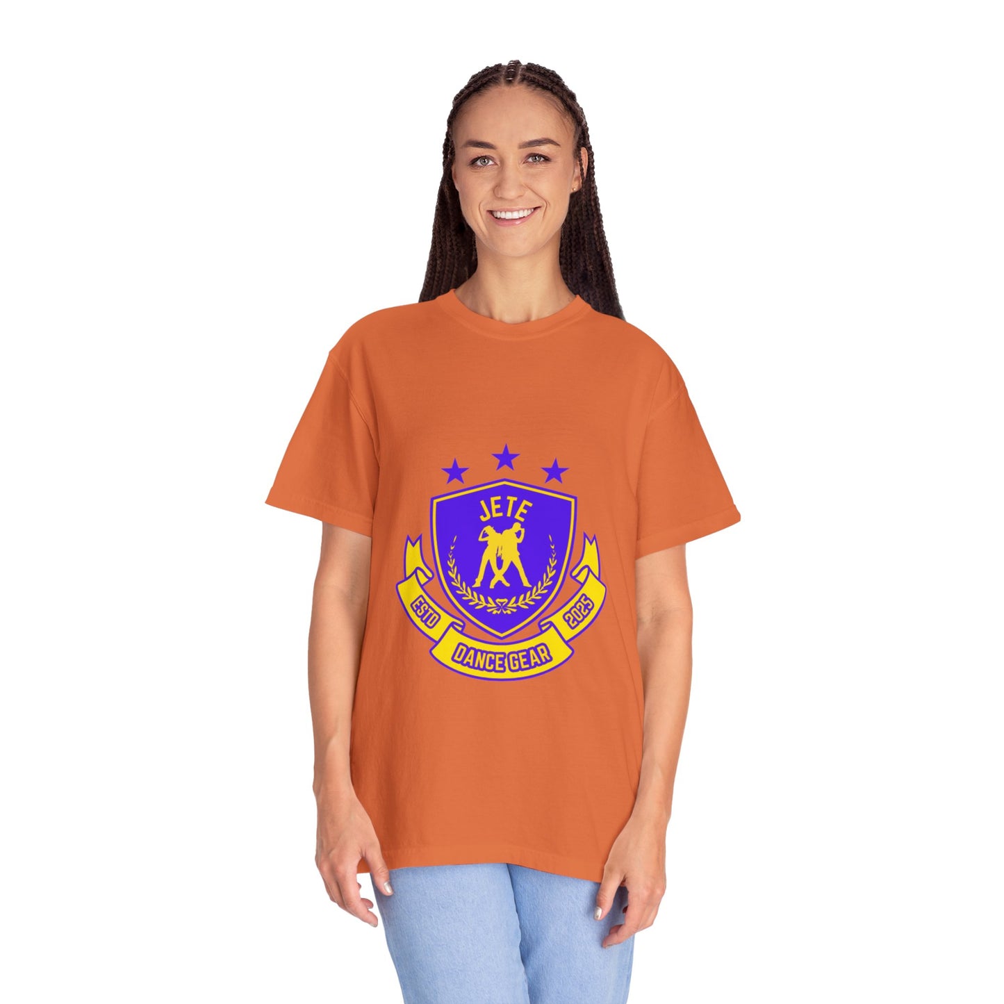 "Jeté Dance Gear" Unisex Garment-Dyed T-Shirt – Collegiate-Style Graphic Tee – Dance Apparel for Dancers & Performers