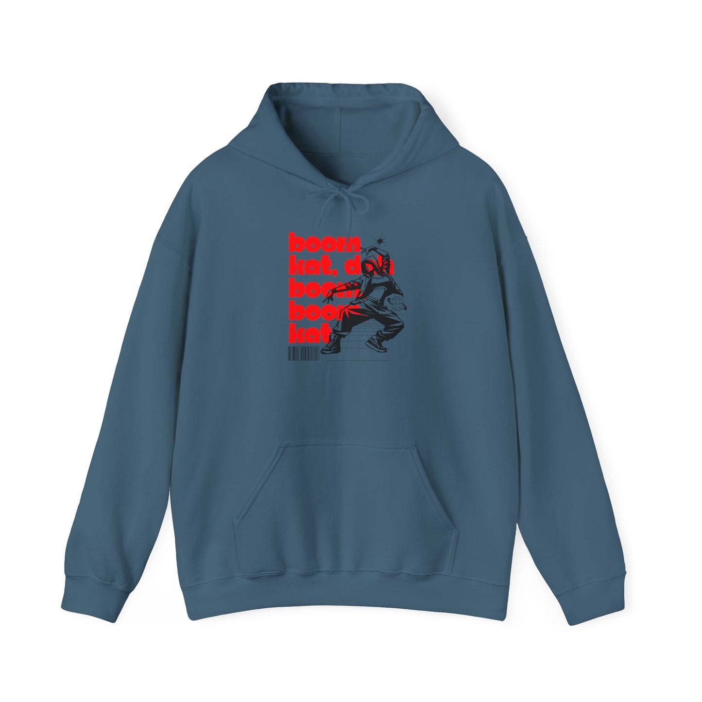 “Boom Kat” Hoodie – Unisex Hooded Sweatshirt with Bold Streetwear-Inspired Dance Graphic