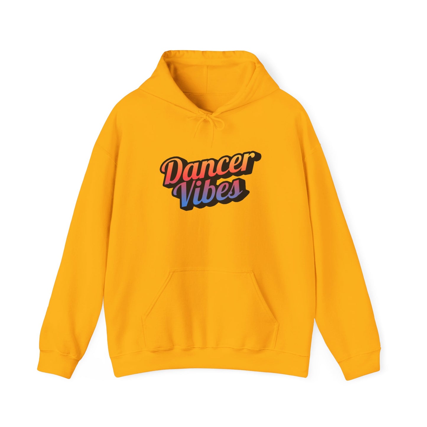 "Dancer Vibes" Unisex Hooded Sweatshirt – Colorful Retro Dance Graphic Hoodie for Dance Lovers