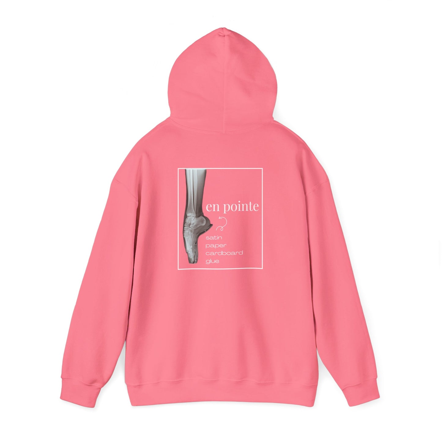 "I Dance En Pointe" Unisex Hoodie – Ballet-Themed Personalized Hoodie for Teens and Adults Featuring X-Ray Foot Design