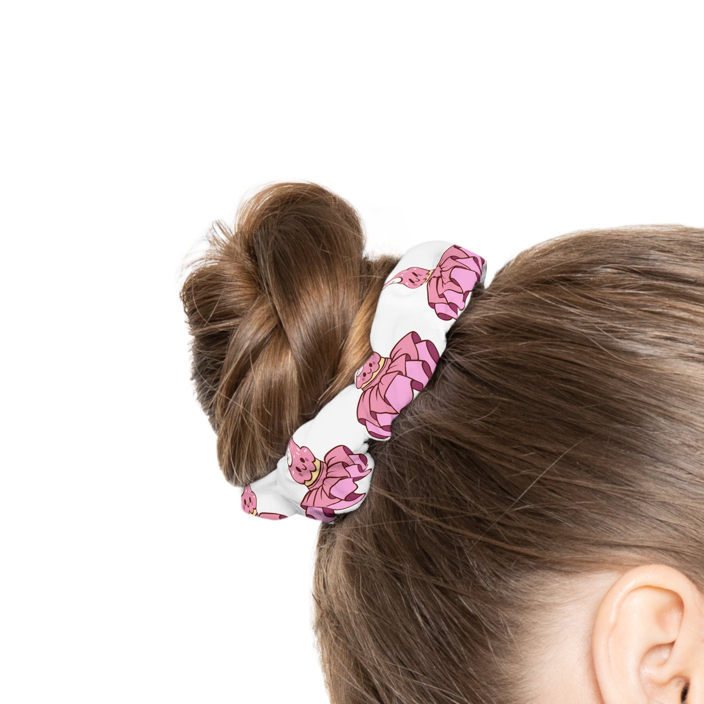 “You Are Tutu Sweet” Scrunchie – Kawaii Cupcake Dance Hair Accessory with Cute Tutu Graphic