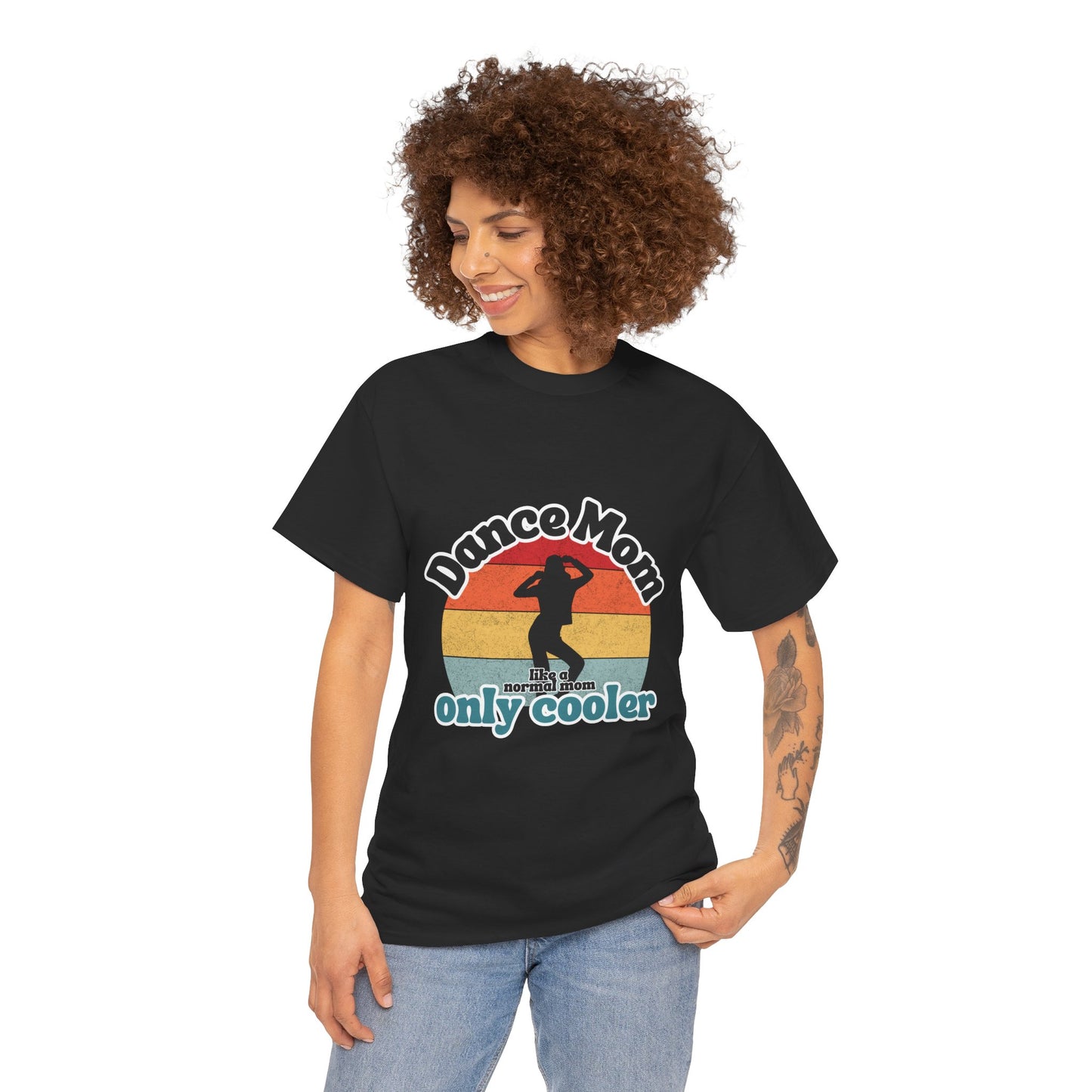 "Dance Mom" T-Shirt – Funny Retro Graphic Tee for Cool Moms | Unisex Heavy Cotton Tee