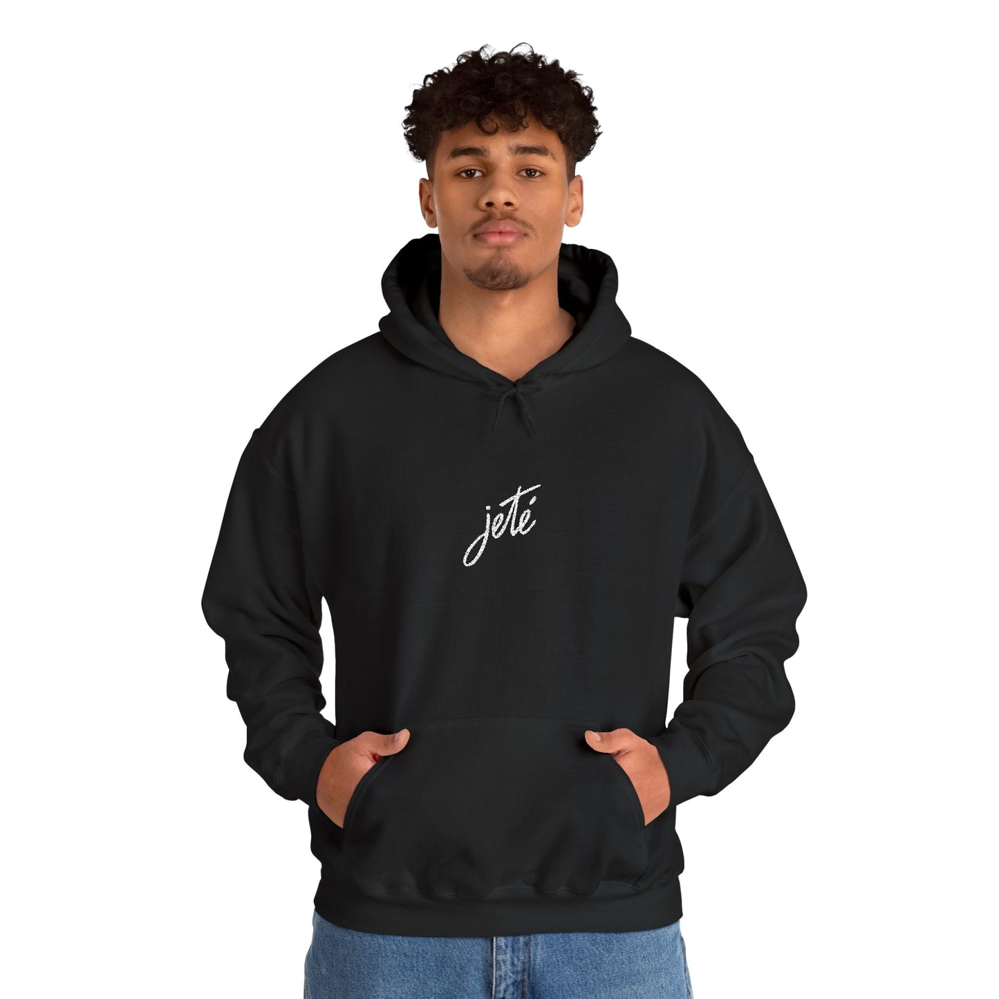 “Jeté” Official Embroidered Logo - Unisex Heavy Blend™ Hooded Sweatshirt | Premium Streetwear Dance Hoodie for Ballet & Dance Enthusiasts