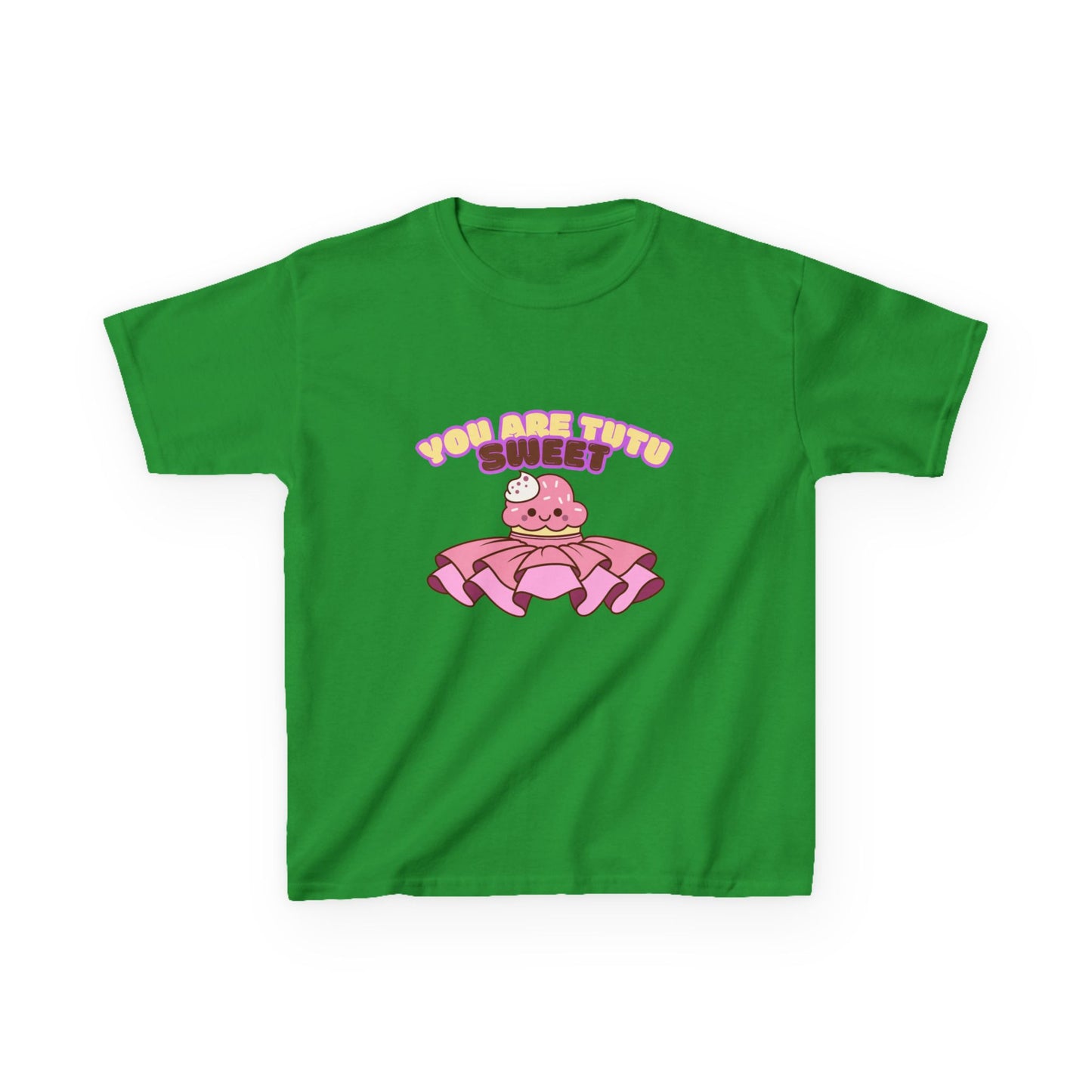 "You Are Tutu Sweet" Youth Short Sleeve Tee – Kawaii Cupcake in Tutu Graphic Dance Shirt for Kids and Ballet Lovers