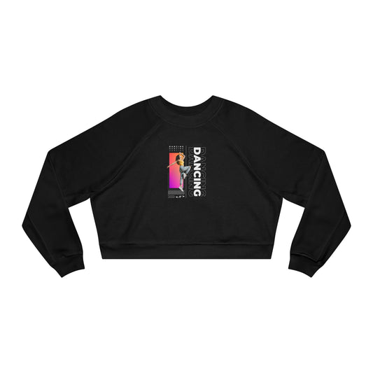 “Dancing” Female Dancer Streetwear Graphic | Ballet & Dance Sweatshirt for Dancers & Enthusiasts - Women’s Cropped Sweatshirt