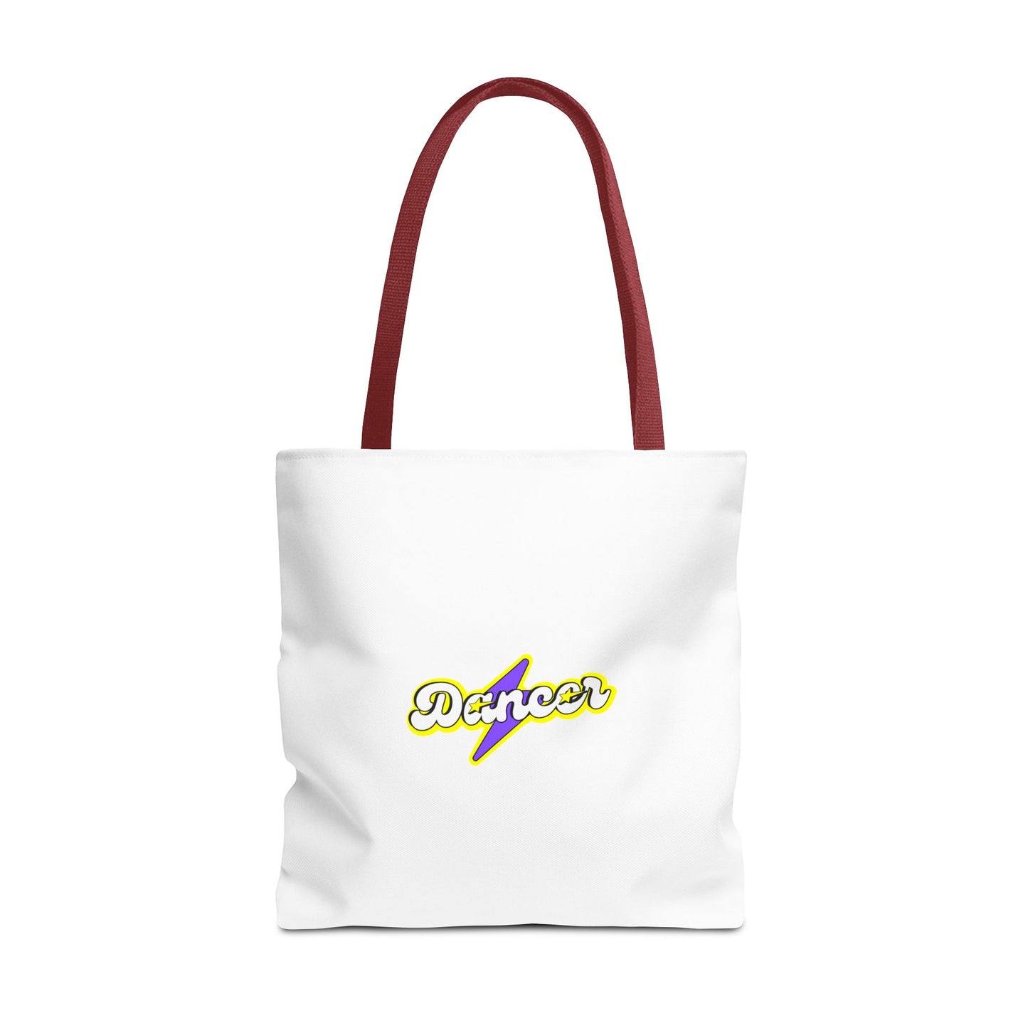 “Dancer” Superhero Graphic Canvas Tote Bag – Bold Dance Tote for Classes, Rehearsals & Everyday Use