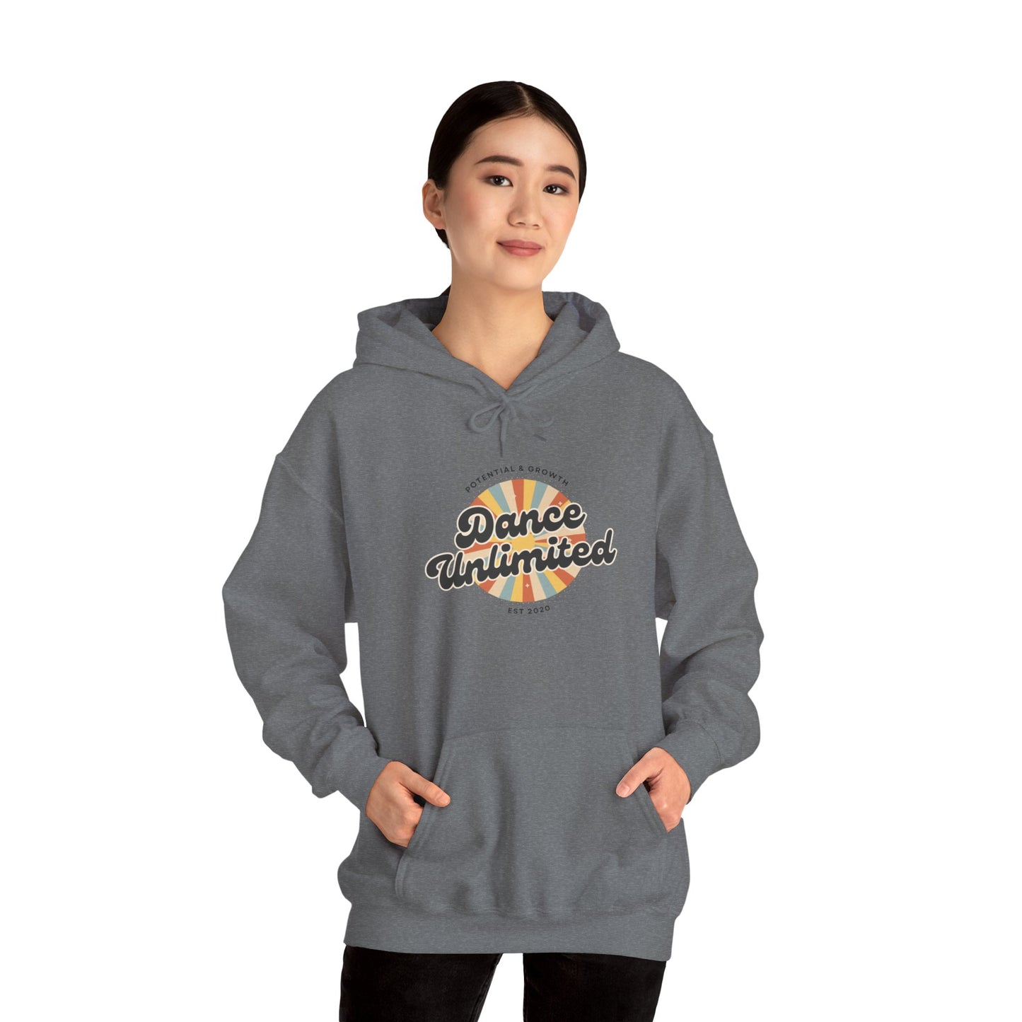 "Dance Unlimited – Potential & Growth" Retro Unisex Hoodie Dance-Inspired Sweatshirt