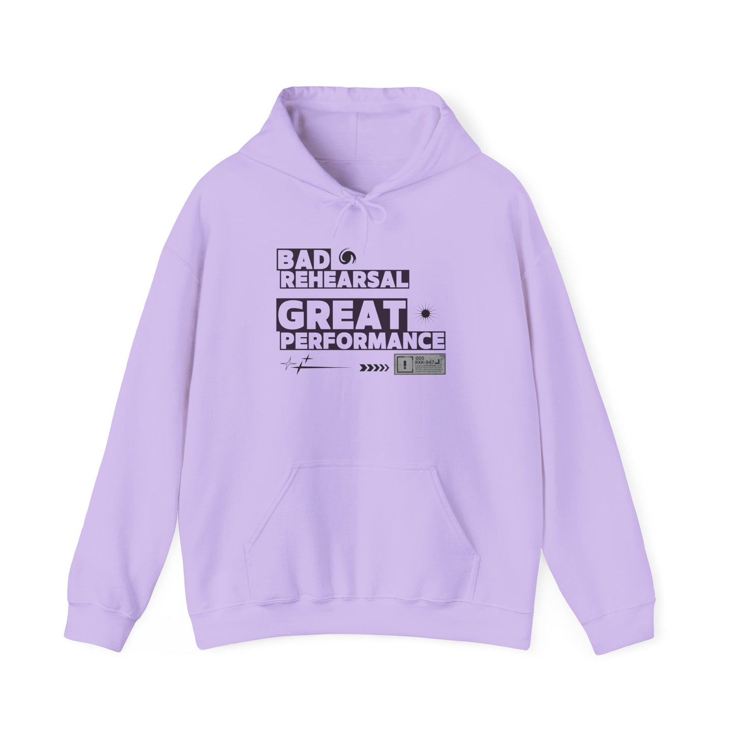 "Bad Rehearsal, Great Performance" Dance Hoodie – Unisex Heavy Blend™ Hooded Sweatshirt with Streetwear-Inspired Graphic for Performers