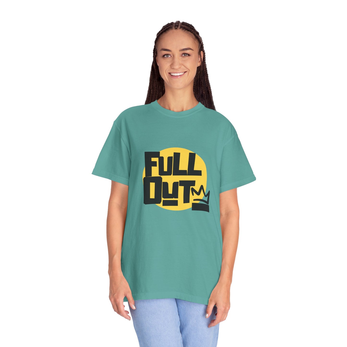 "Full Out" Unisex Garment-Dyed T-Shirt – Bold Streetwear-Inspired Dance Graphic Tee – Performance Shirt for Dancers & Hip Hop Enthusiasts