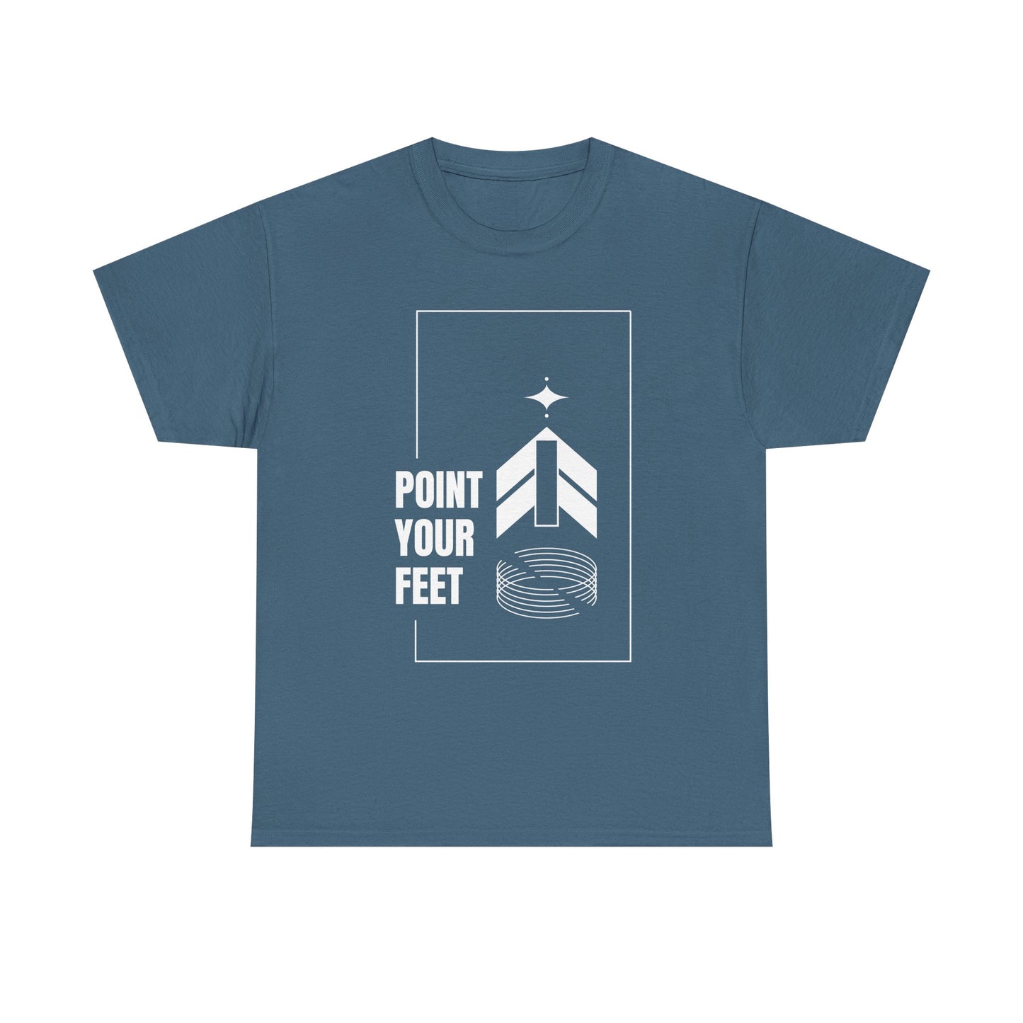 "Point Your Feet" Streetwear Dance Tee – Unisex Heavy Cotton Ballet-Inspired T-Shirt for Dancers