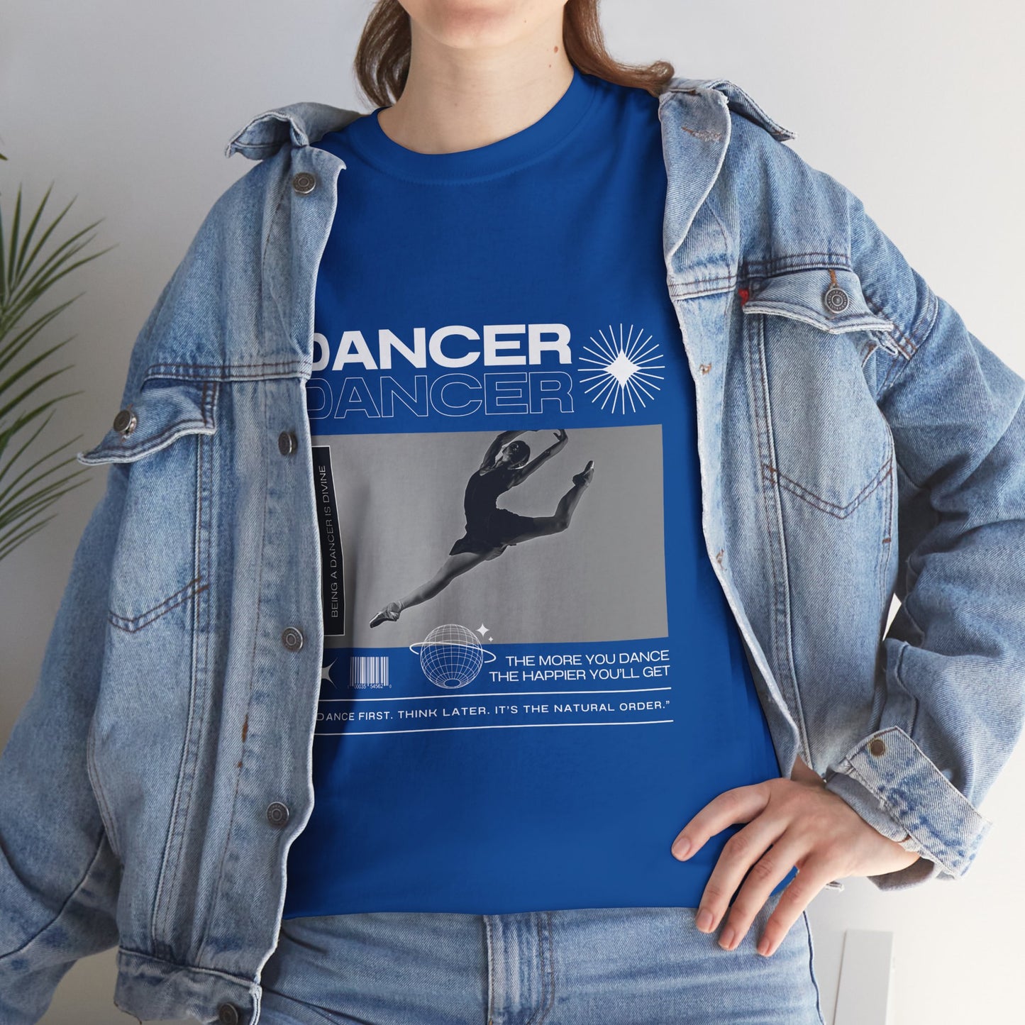 “Dancer” Mottos Streetwear Tee – Unisex Heavy Cotton Dance T-Shirt with Bold Graphic