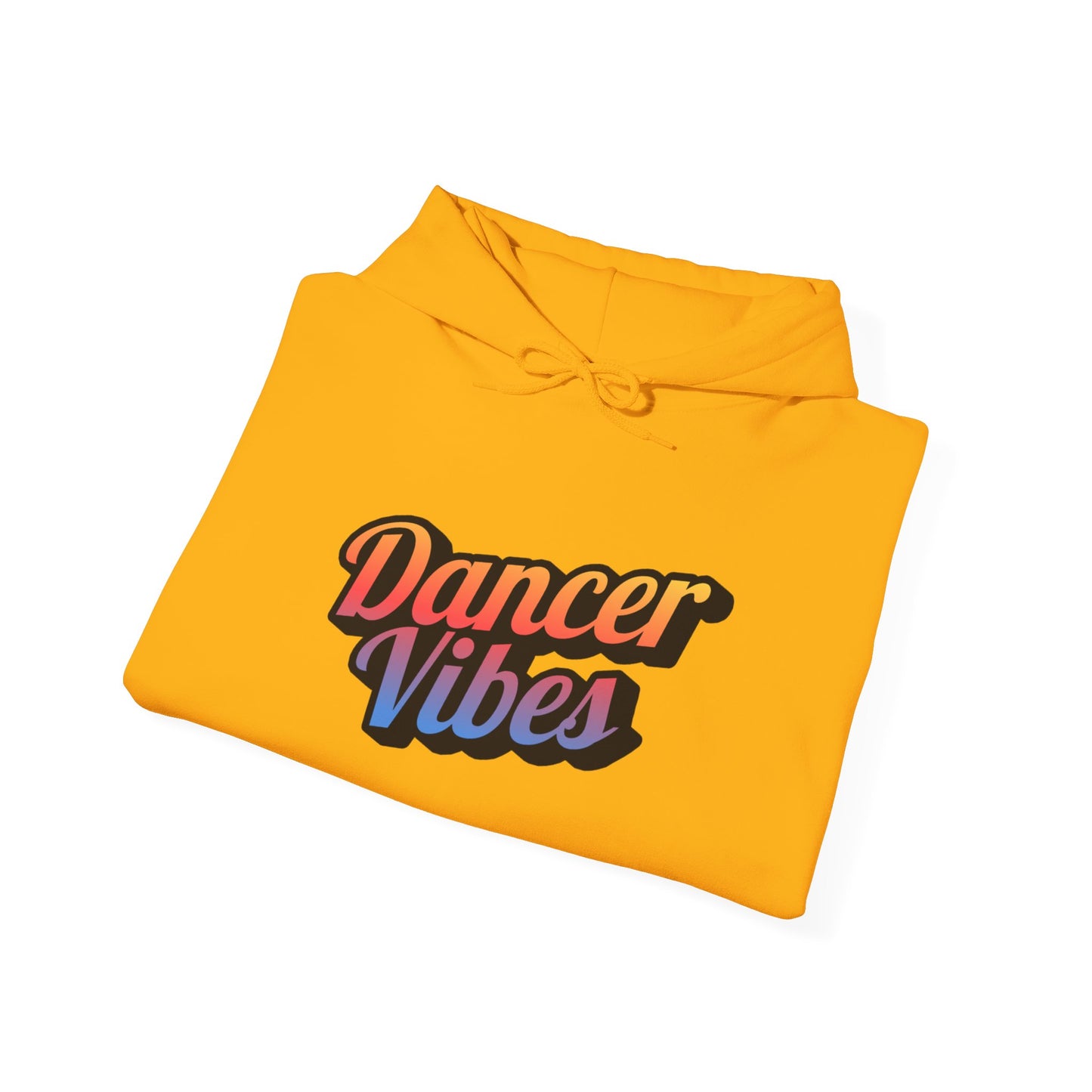 "Dancer Vibes" Unisex Hooded Sweatshirt – Colorful Retro Dance Graphic Hoodie for Dance Lovers