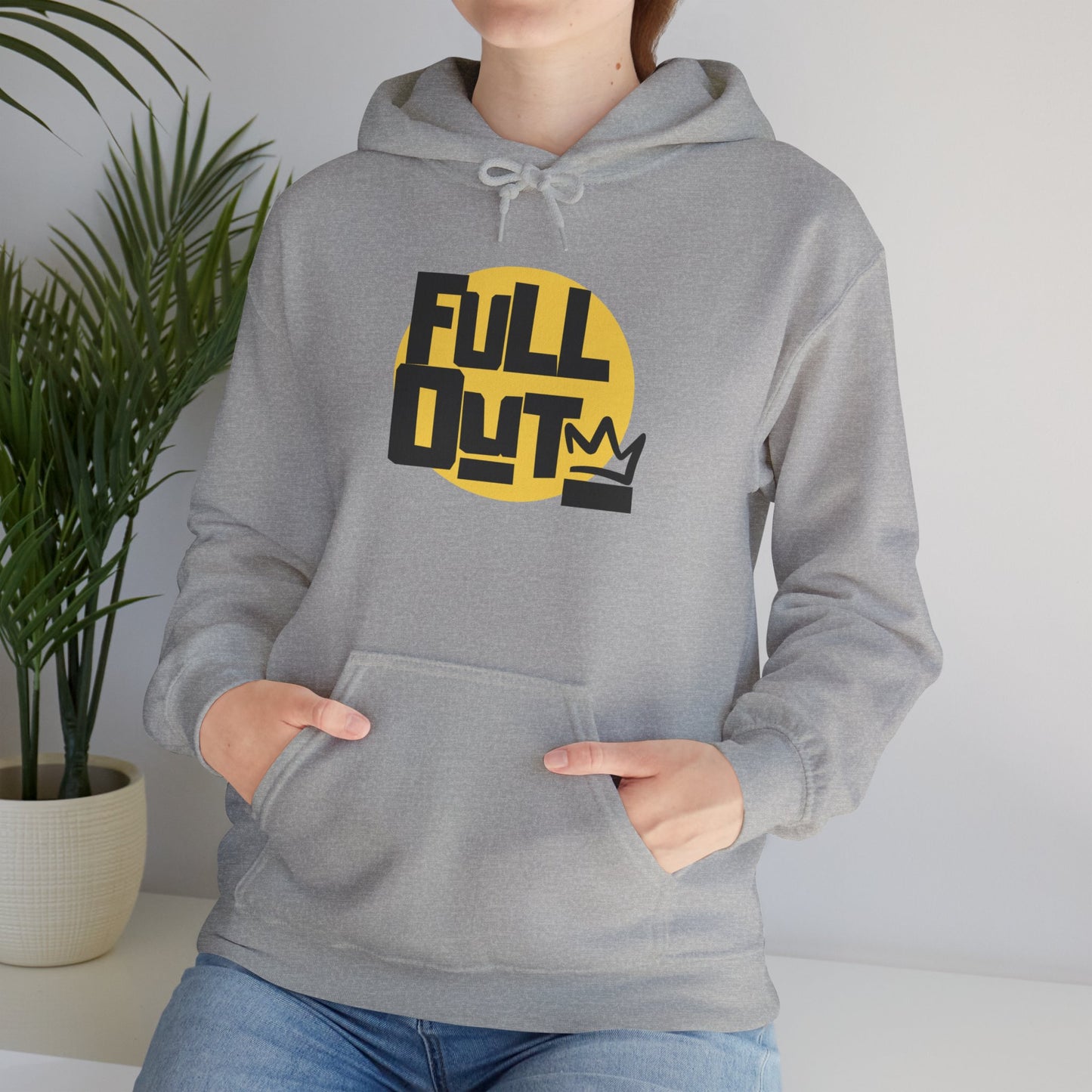 "Full Out" Dance Hoodie – Bold Streetwear-Inspired Unisex Hooded Sweatshirt for Dancers