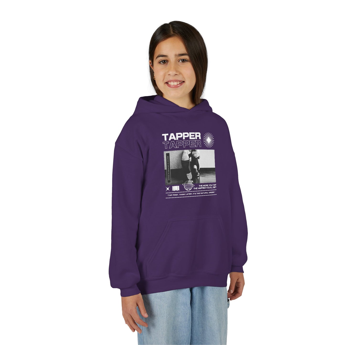“Tapper” Tap Shoes Streetwear Graphic | Unisex Youth Hoodie – Tap Dance Hoodie for Kids & Young Performers