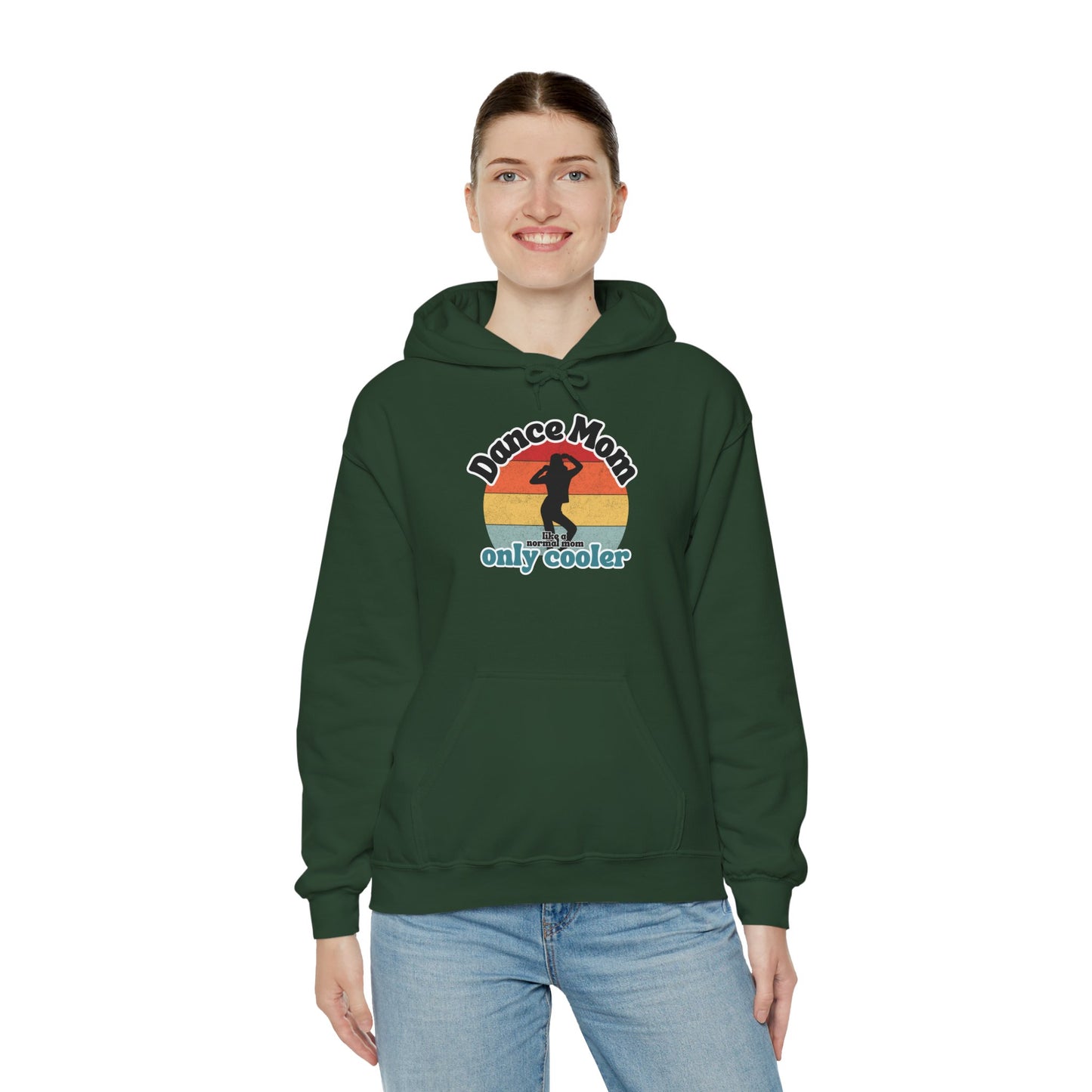 Dance Mom Hoodie – Retro Graphic Unisex Heavy Blend™ Sweatshirt for Proud Dance Moms – Fun Gift for Dance Recitals & Holidays