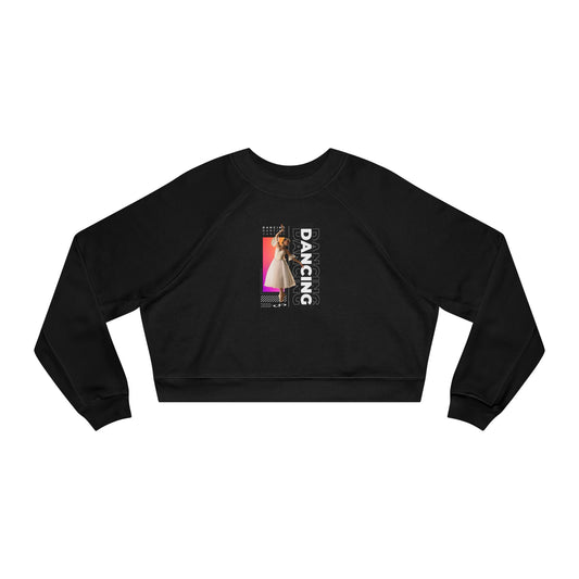 “Dancing” Female Dancer Streetwear Graphic | Ballet & Dance Sweatshirt for Dancers & Enthusiasts - Women’s Cropped Sweatshirt