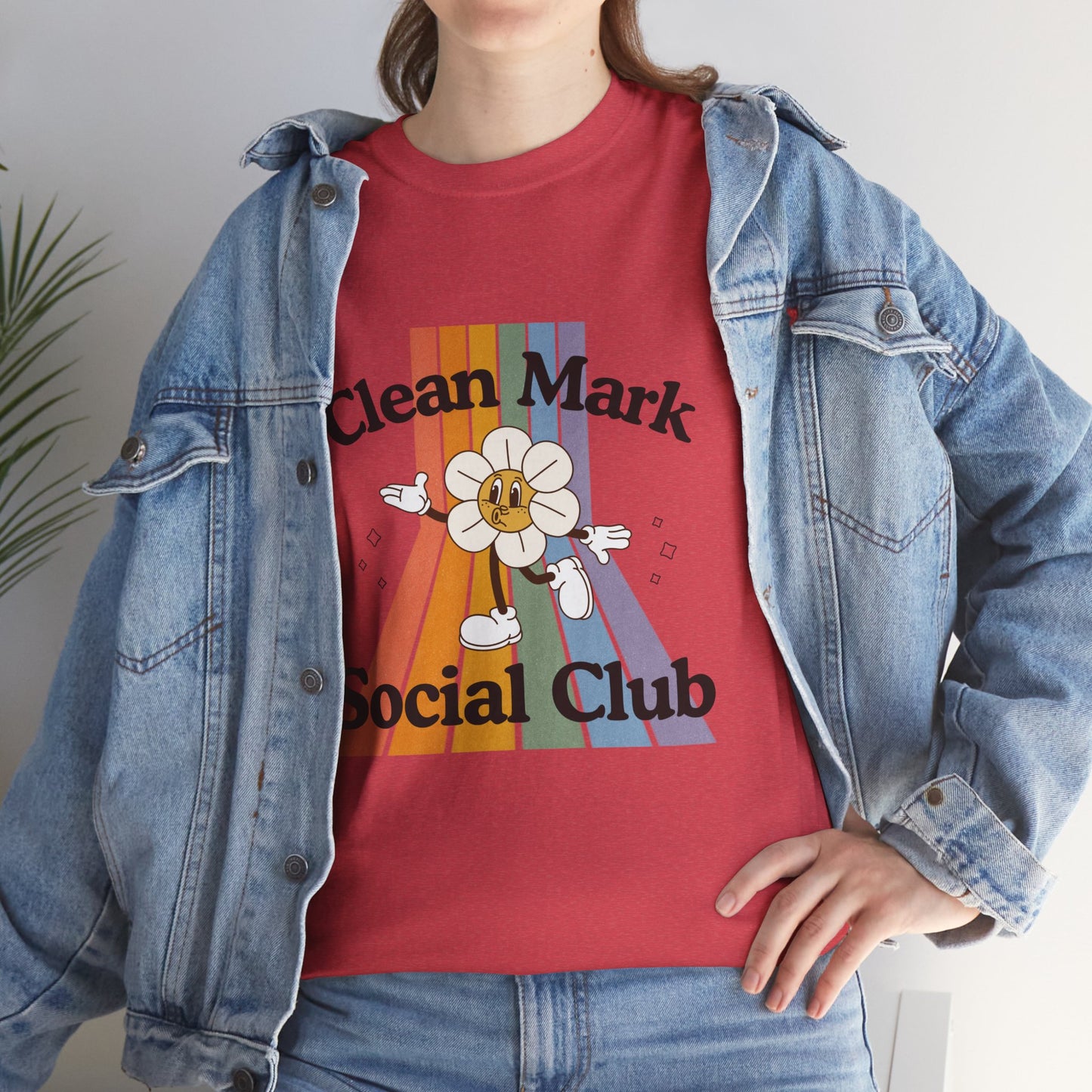 “Clean Mark Social Club” Unisex Heavy Cotton T-Shirt – Streetwear-Inspired Dance Graphic Tee for Adults & Kids