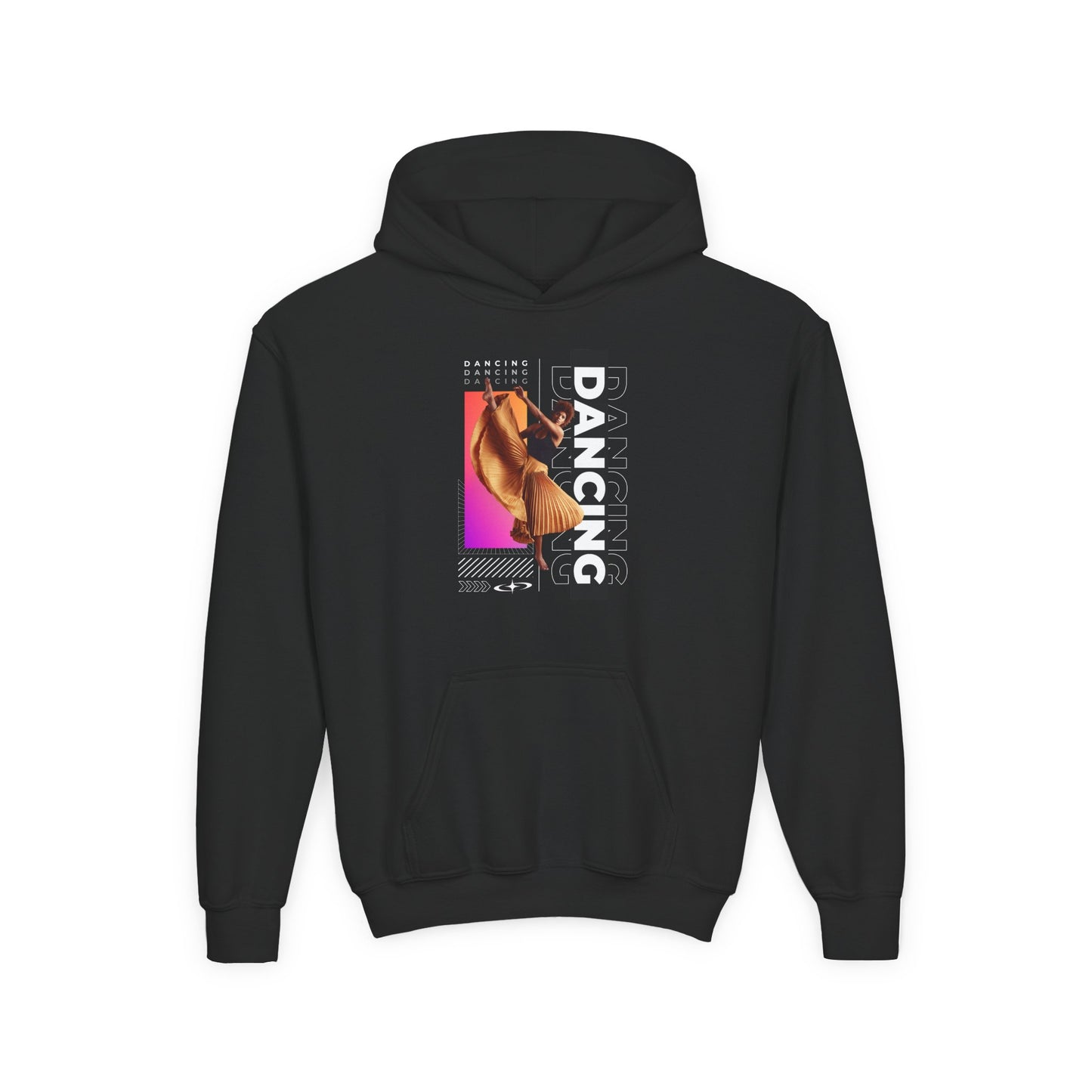 “Dancing” Female Dancer Streetwear Graphic | Unisex Youth Hoodie – Dance Hoodie for Kids & Young Performers