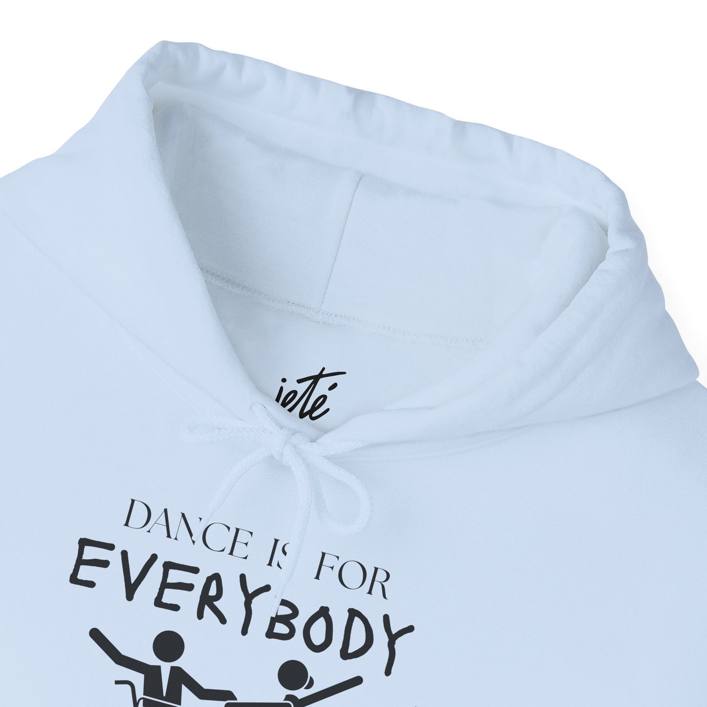 "Dance Is for Everybody" Unisex Hoodie – Inclusive Dance-Themed Hoodie for Teens and Adults with Personalization Option on Sleeve