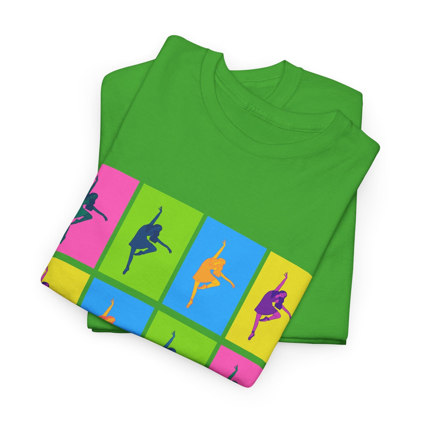 "Ballet" Pop Art Inspired Dance Graphic Unisex Heavy Cotton Tee – Artistic Ballet Dancer T-Shirt for Dance Lovers