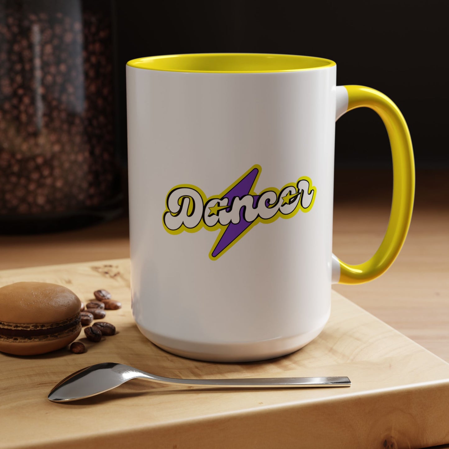 "Dancer" Accent Coffee Mug – Superhero Theme Ceramic Mug for Dancers and Dance Lovers