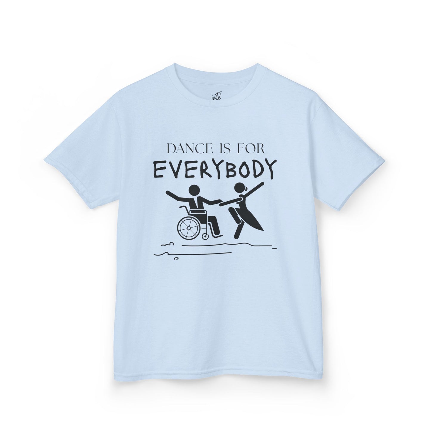 “Dance Is for Everybody” Youth Short Sleeve Tee – Inclusive Dance T-Shirt for Kids & Teens, Personalized with Name or Studio