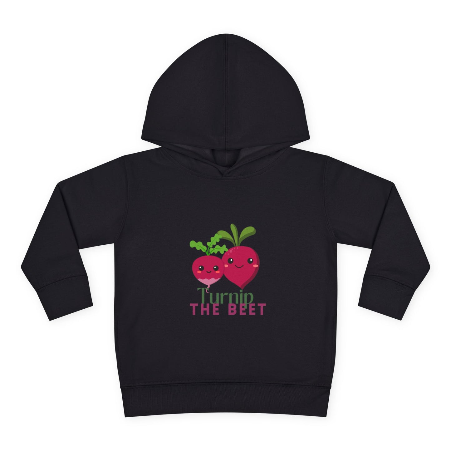 "Turnip the Beet "Toddler Pullover Hoodie – Cute Vegetable Dance Pun Graphic Fleece Sweatshirt for Kids