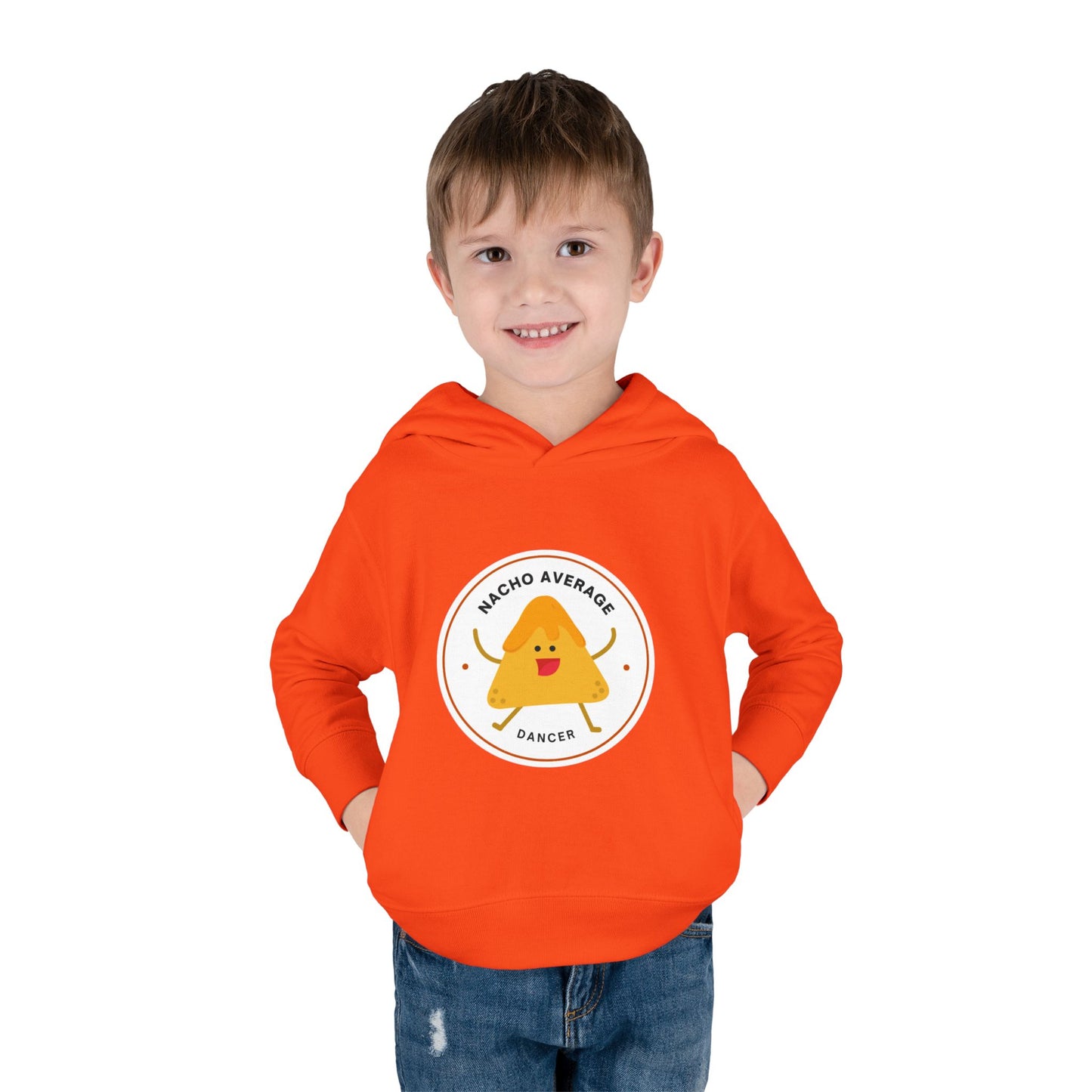 "Nacho Average Dancer" Pullover Fleece Sweatshirt with Cute Nacho Graphic | Funny Dance Gift for Kids - Toddler Dance Hoodie