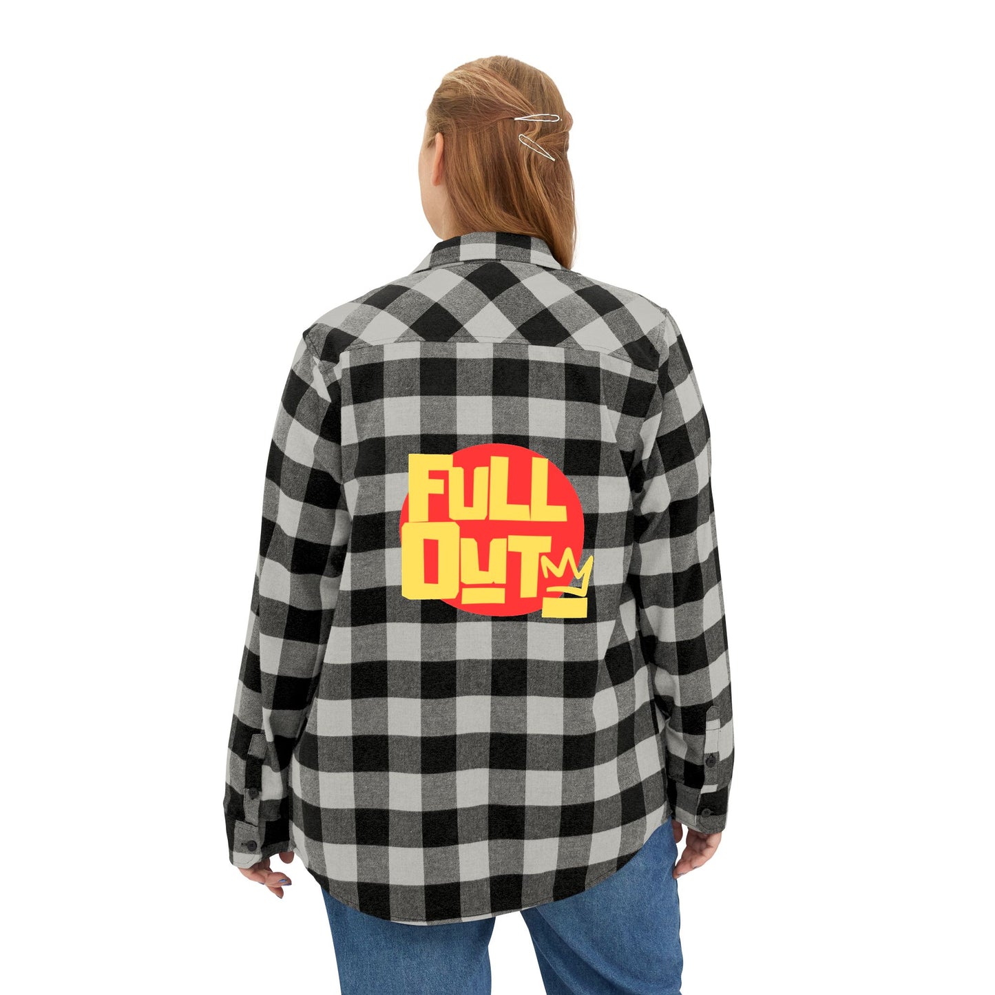 "Full Out" Flannel Shirt β Unisex Streetwear Style Button-Up from the Full Out Premium Collection