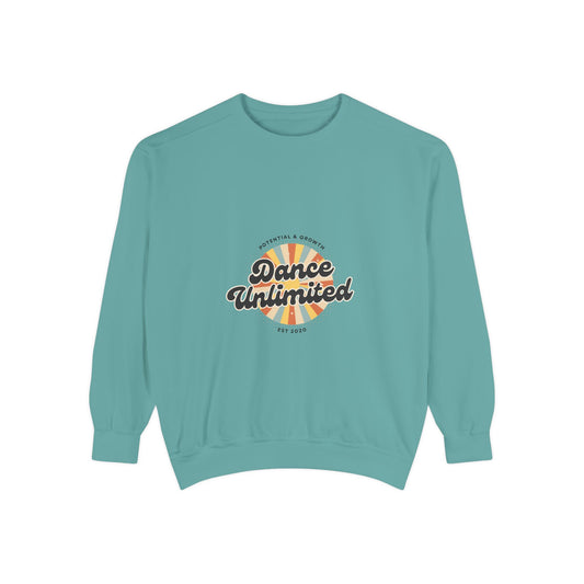 "Dance Unlimited – Potential & Growth" Unisex Lightweight Crewneck Sweatshirt – Retro-Inspired Motivational Dance Pullover for Performers & Creatives
