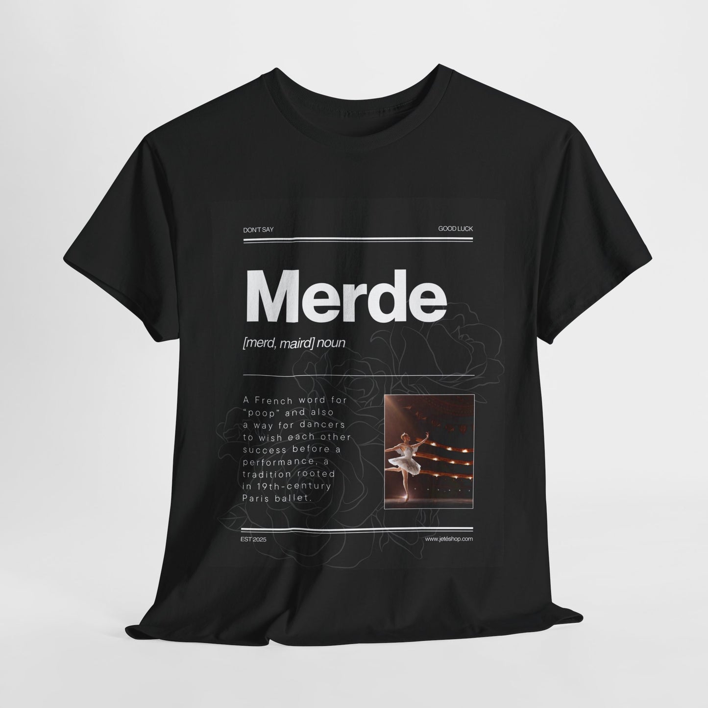 “Merde” Definition Tee – Unisex Heavy Cotton T-Shirt for Teens & Adults