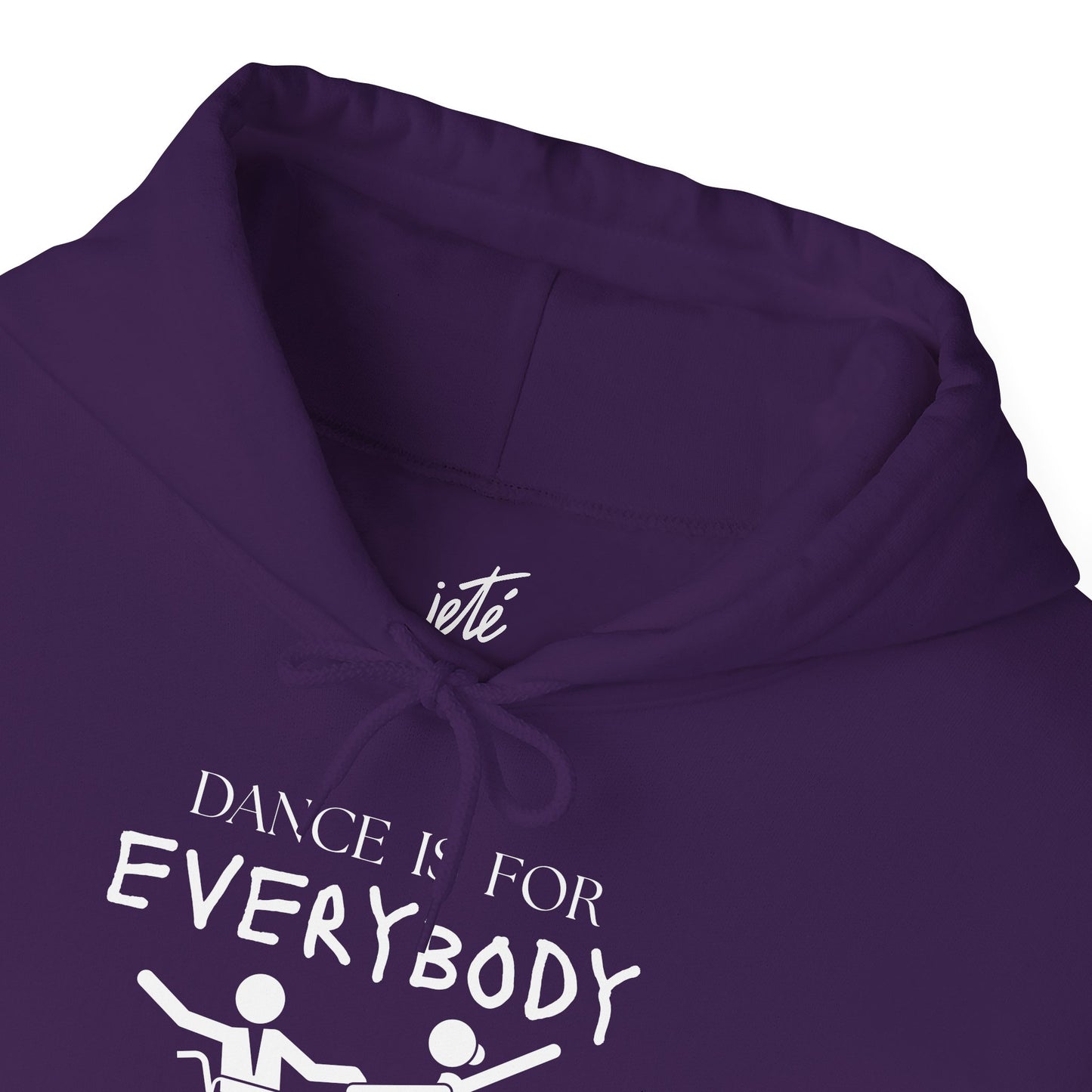 "Dance Is for Everybody" Unisex Hoodie – Inclusive Dance-Themed Hoodie for Teens and Adults with Personalization Option on Sleeve