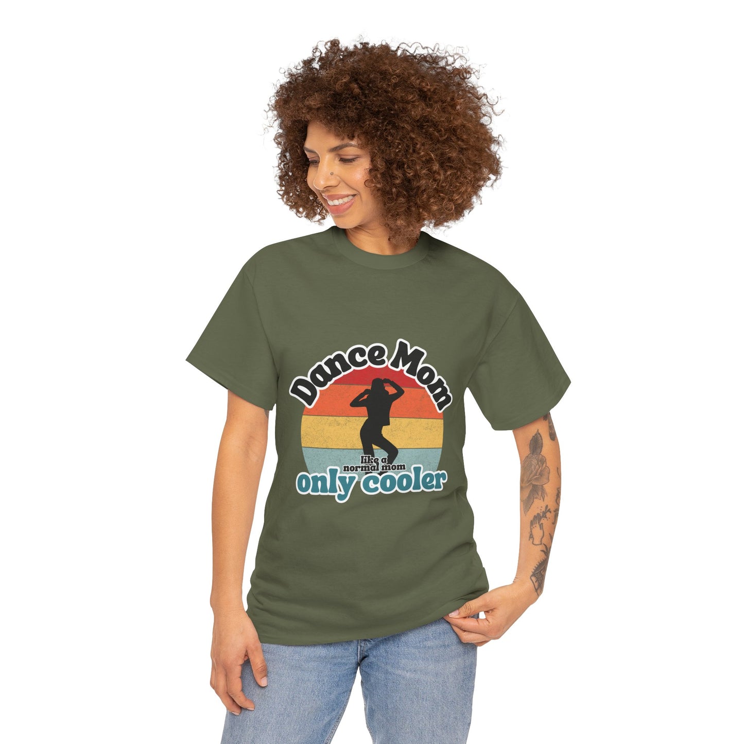 "Dance Mom" T-Shirt – Funny Retro Graphic Tee for Cool Moms | Unisex Heavy Cotton Tee