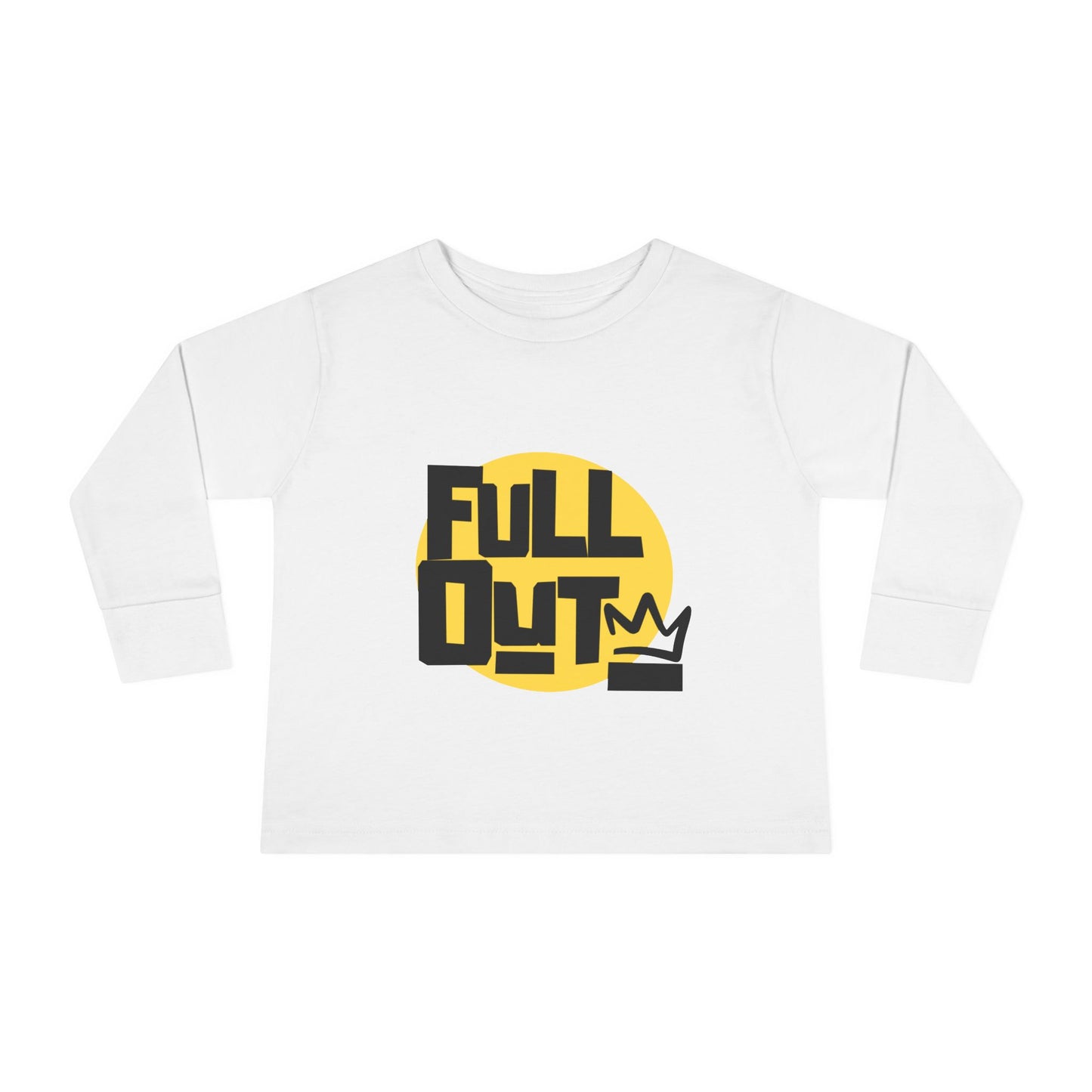 "Full Out" Toddler Dance T-Shirt – Bold Streetwear-Inspired Graphic Long Sleeve Tee for Kids
