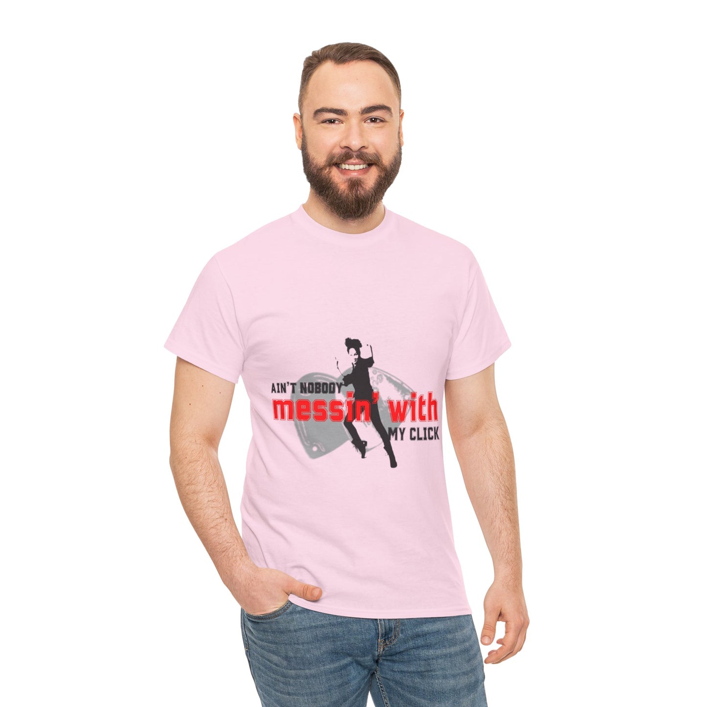 "Ain’t Nobody Messin’ With My Click" Tap Dance Tee – Unisex Heavy Cotton T-Shirt with Taps & Dancer Graphic