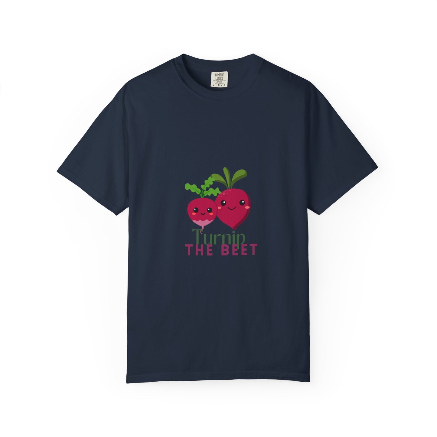 "Turnip the Beet" Unisex Garment-Dyed T-Shirt – Cute Veggie Dance Pun Graphic Tee – Funny Foodie Shirt for Dancers & Music Lovers