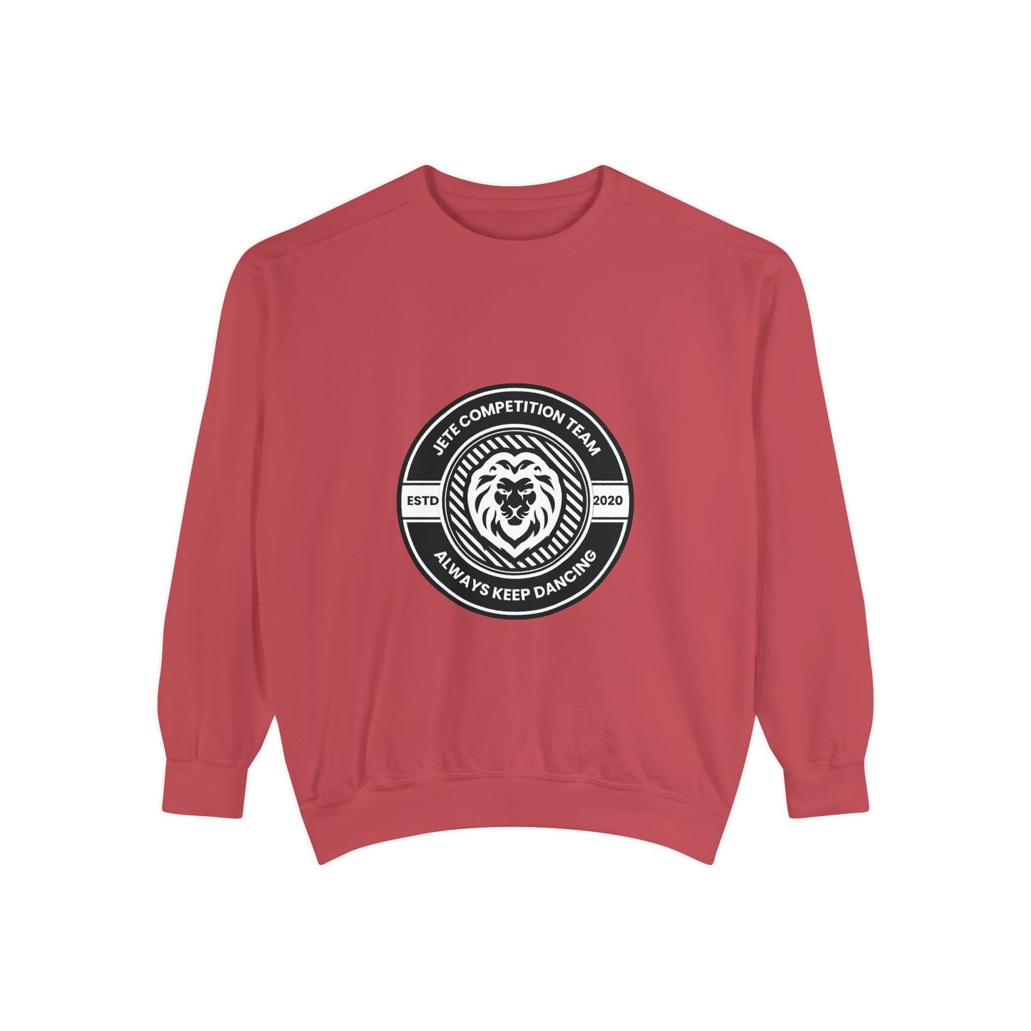 "Jeté Competition Team – Always Keep Dancing" Unisex Lightweight Crewneck Sweatshirt – Collegiate-Inspired Dance Team Pullover for Dancers & Studio Spirit Wear