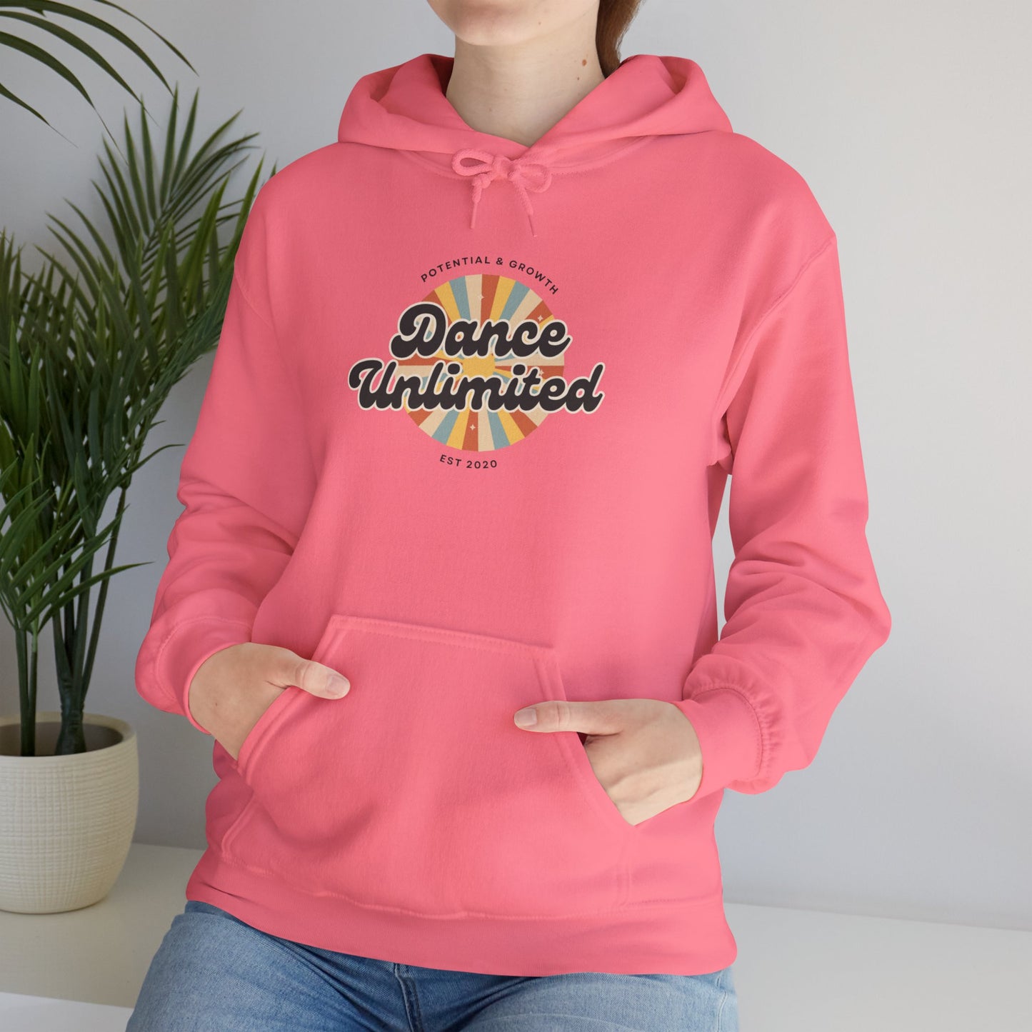 "Dance Unlimited – Potential & Growth" Retro Unisex Hoodie Dance-Inspired Sweatshirt