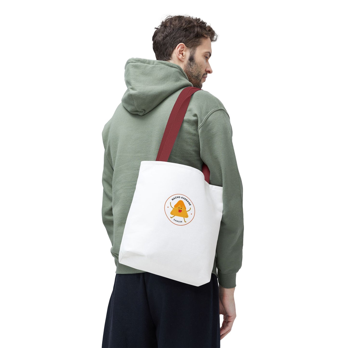 "Nacho Average Dancer" Canvas Tote Bag – Funny Kawaii Dance Tote with Nacho Graphic for Dancers & Dance Moms