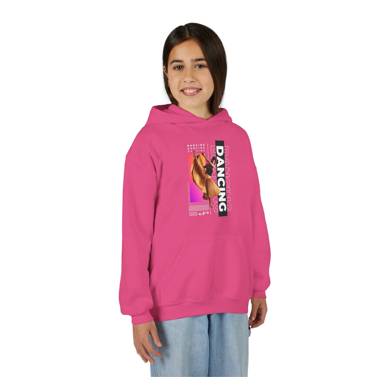 “Dancing” Female Dancer Streetwear Graphic | Unisex Youth Hoodie – Dance Hoodie for Kids & Young Performers