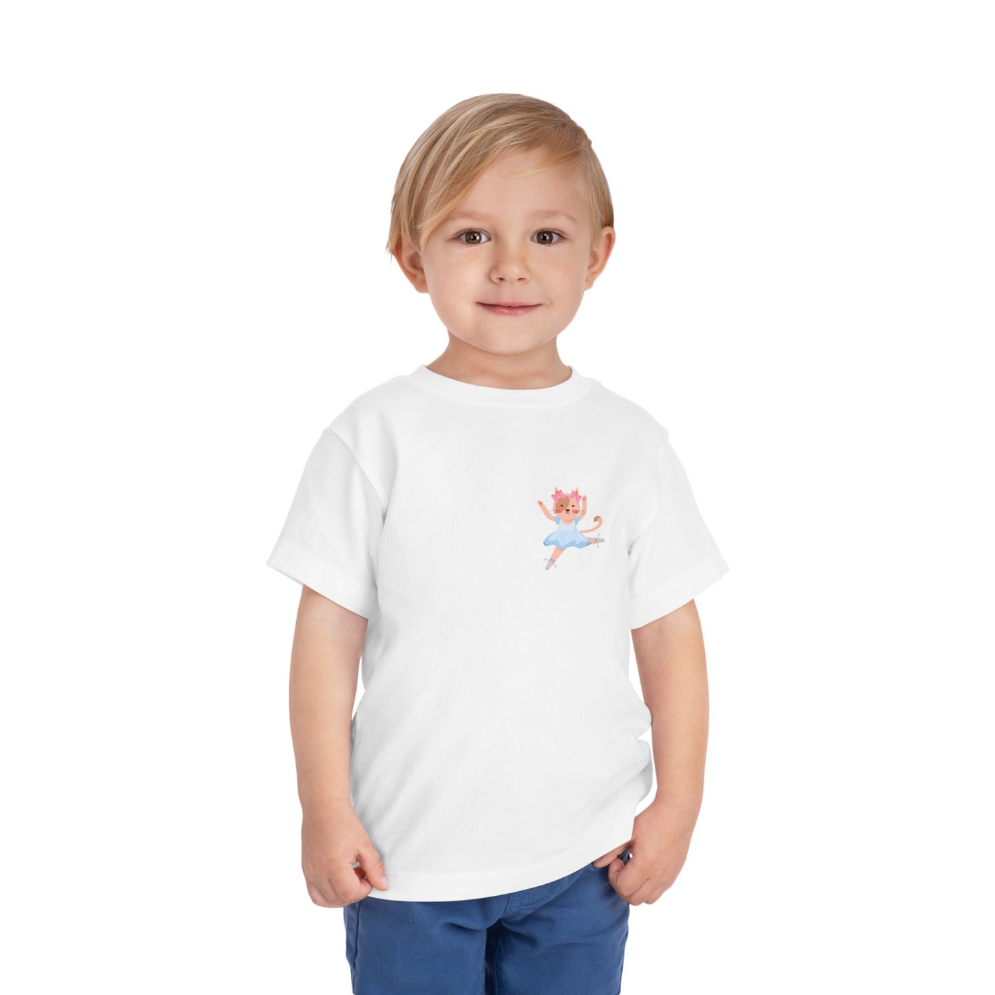 “Every Meow & Then I Dance” Adorable Dancing Cat Graphic | Cute Cat Dance T-Shirt for Toddlers & Little Ballet Lovers - Toddler Short Sleeve Tee