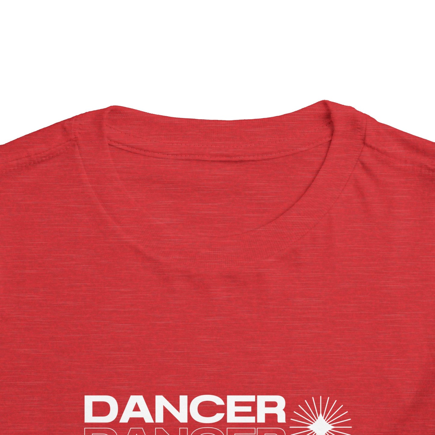 “Dancer" Toddler Short Sleeve T-Shirt – Streetwear-Inspired Ballet Barre Graphic Tee for Young Kids