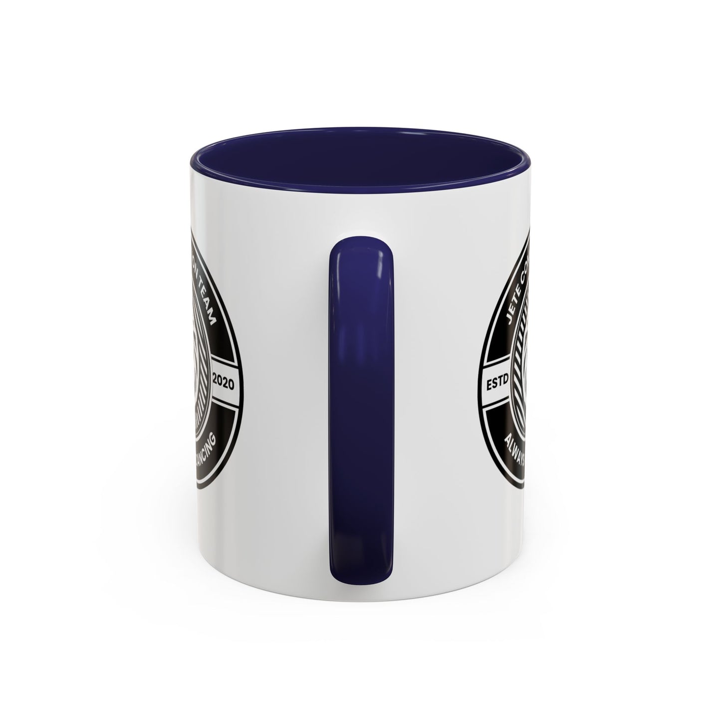 "Jeté Competition Team – Always Keep Dancing" Accent Coffee Mug – Collegiate Style Ceramic Mug for Dancers and Studio Teams