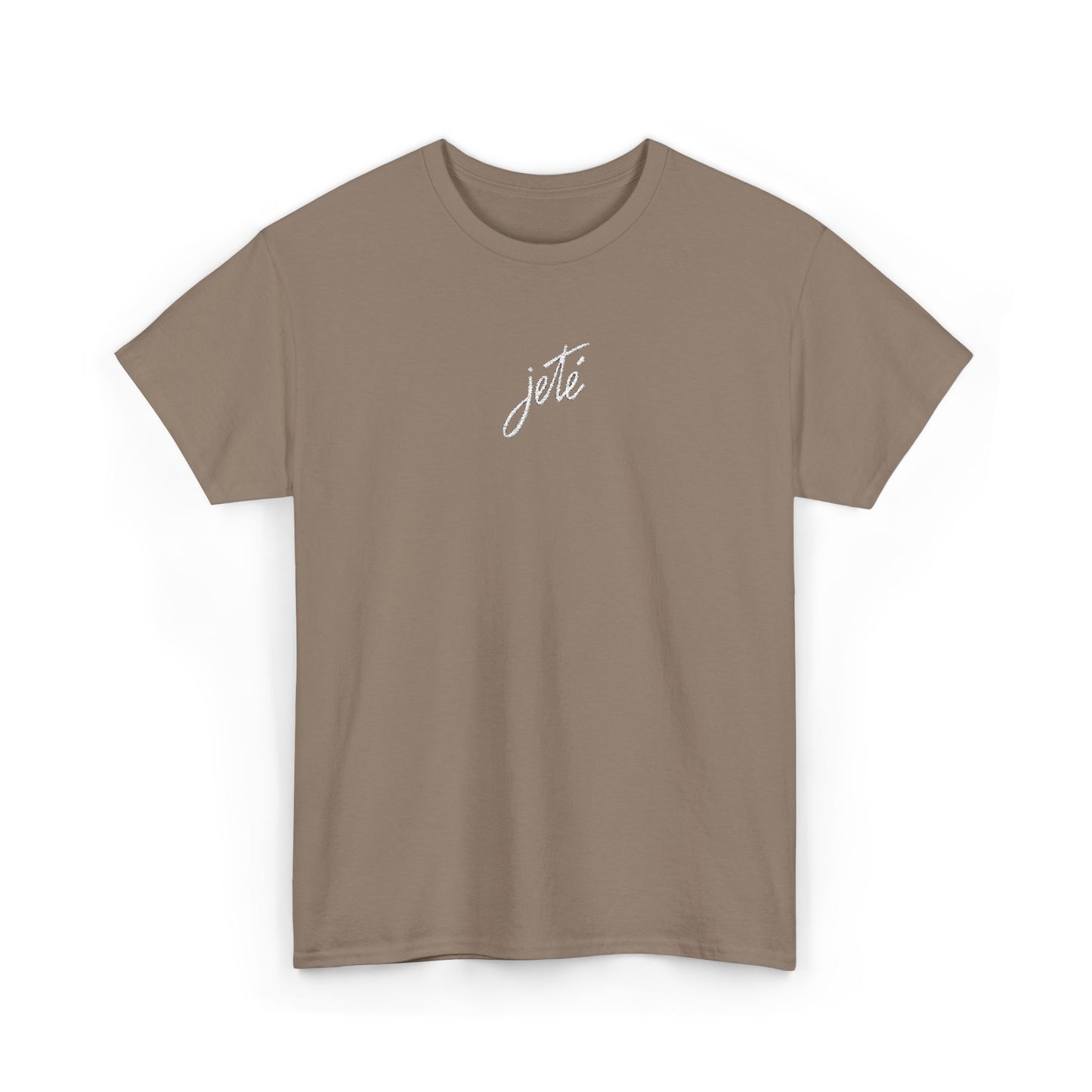 “Jeté” Official Embroidered Logo -Classic Dance Tee for Ballet & Dance Enthusiasts | Unisex Heavy Cotton™ T-Shirt