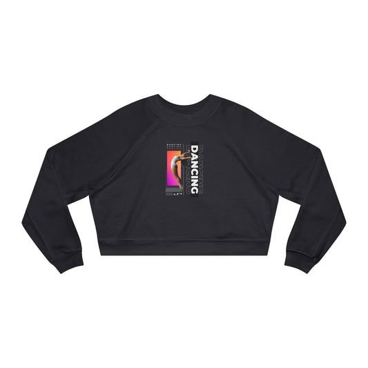 “Dancing” Female Dancer Streetwear Graphic | Ballet & Dance Sweatshirt for Dancers & Enthusiasts - Women’s Cropped Sweatshirt