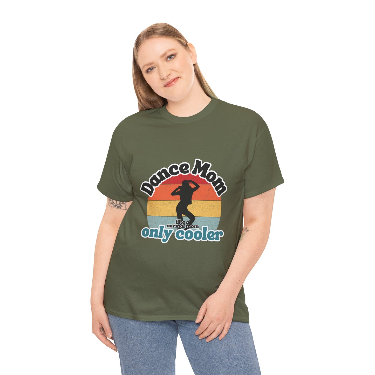 "Dance Mom" T-Shirt – Funny Retro Graphic Tee for Cool Moms | Unisex Heavy Cotton Tee