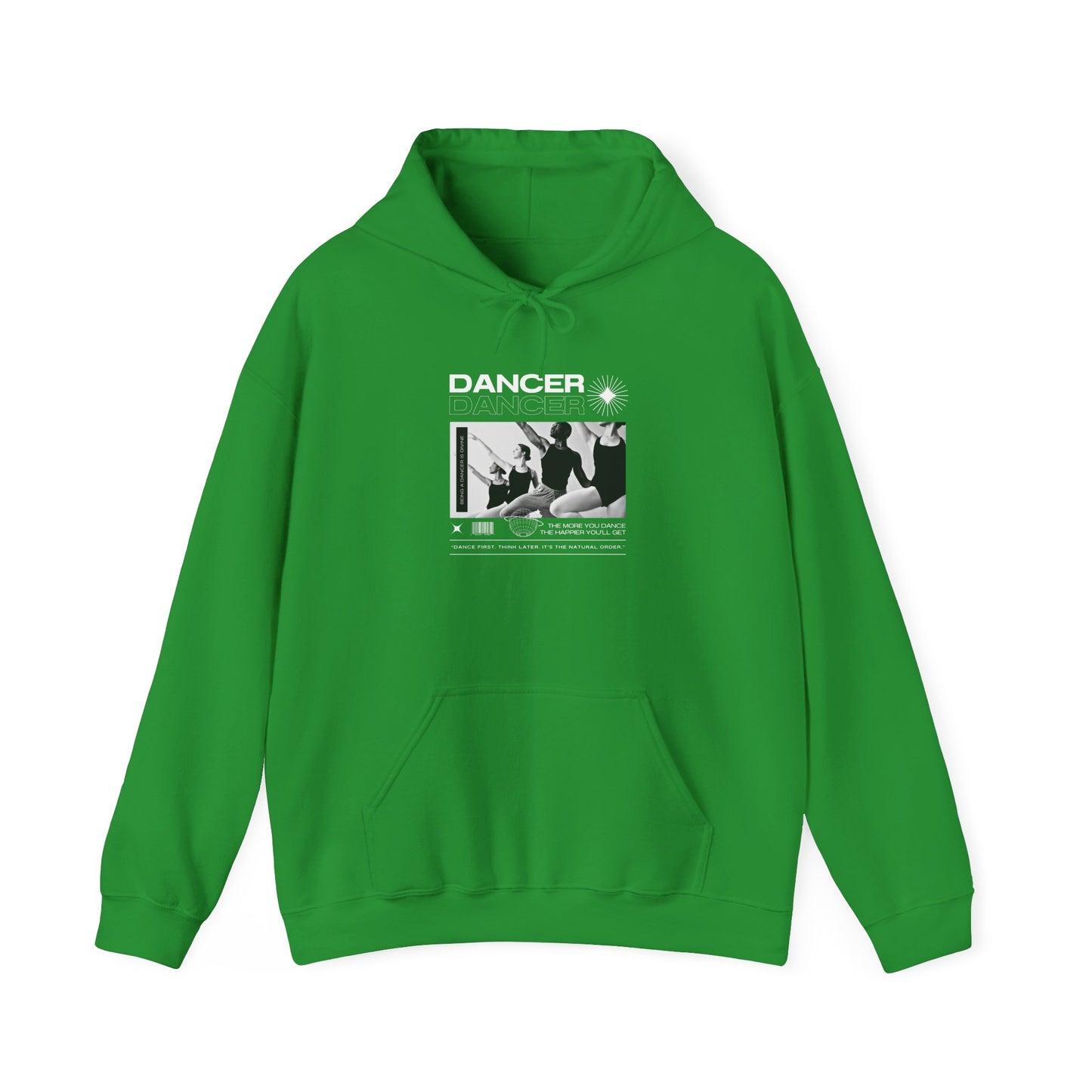 “Dancer” Young Ballet Dancers at the Barre Graphic | Streetwear-Inspired Ballet Hoodie for Dance Enthusiasts - Unisex Heavy Blend™ Hooded Sweatshirt